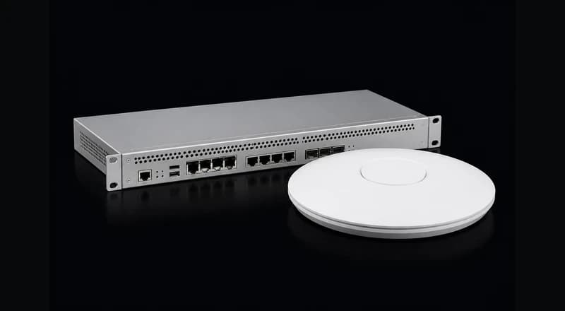 MikroTik RB4011 + UniFi Access Point